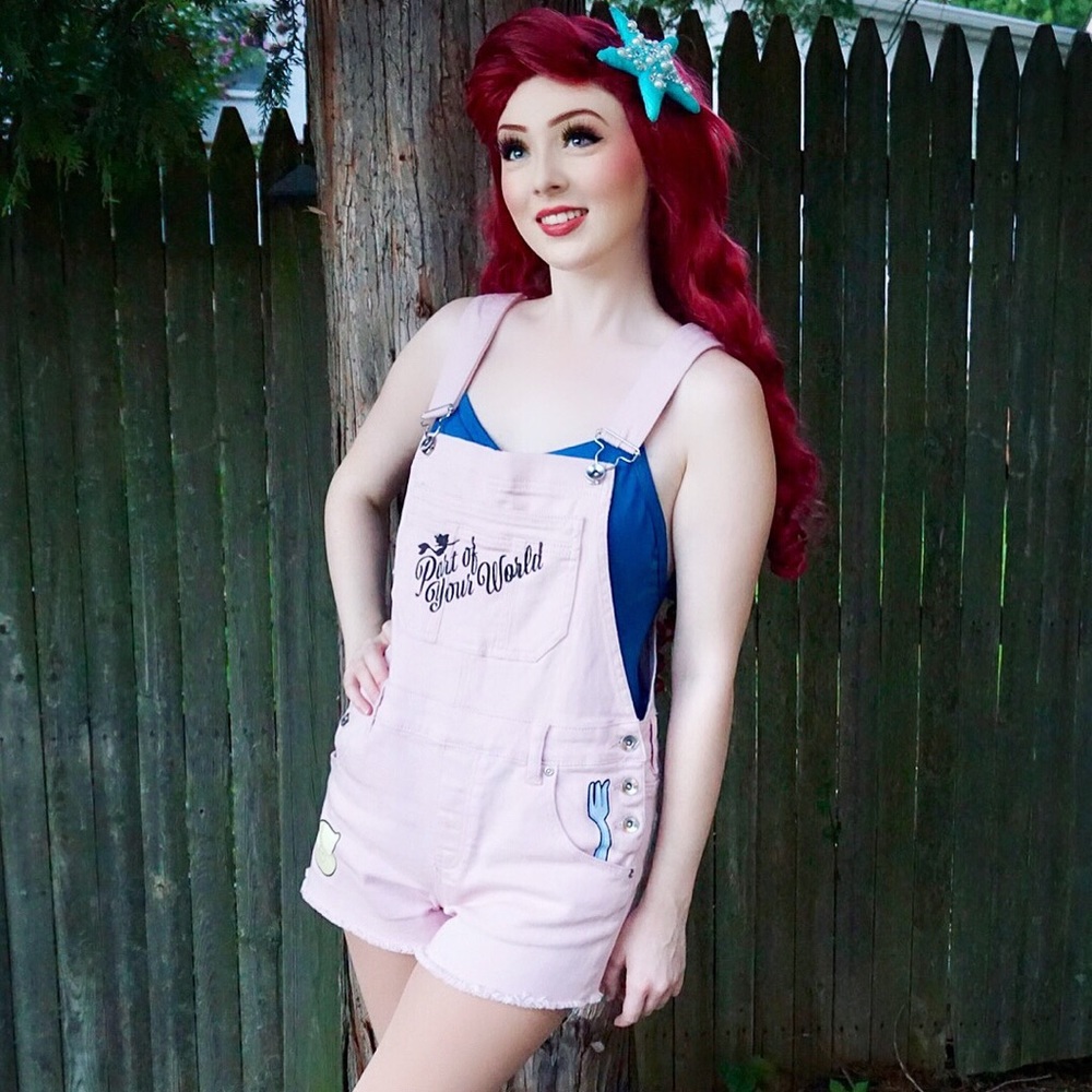 Hot Topic Little Mermaid Overalls
